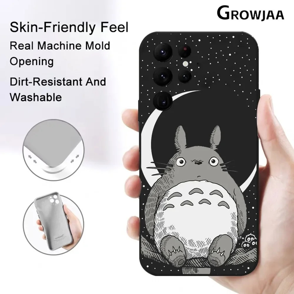 Cartoon My N-Neighbor Totoros Phone Case for Samsung Galaxy S24 Ultra S22 S23 S21 S20 Protective Silicone Funda