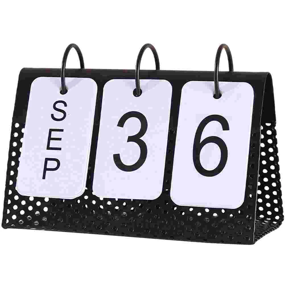 

Calendar Desk Planner Perpetual Desktop Daily Countdown Monthly Standing Office Schedule Home Stand Metal Business Topyear
