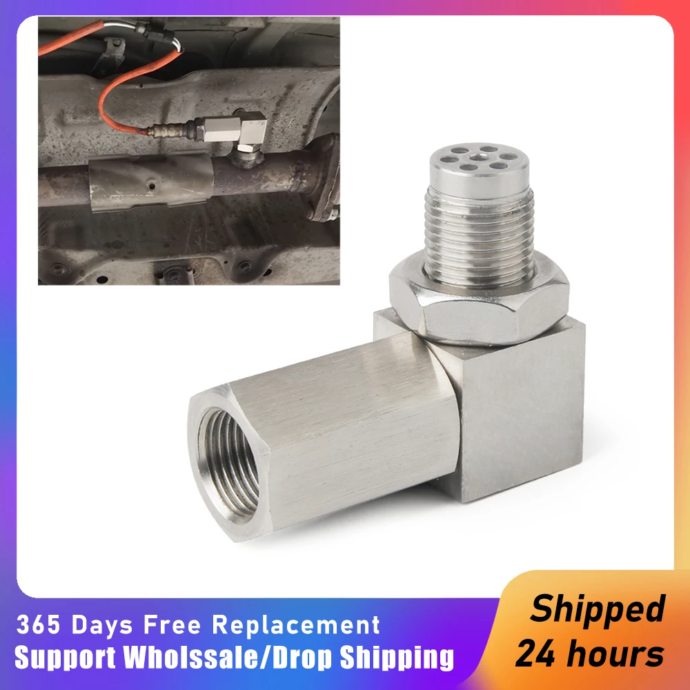 

Universal O2 Oxygen Sensor Extender 90 Degree or 45 Degree 02 Bung Extension Catalytic Converter O2 Oxygen Sensor Spacer