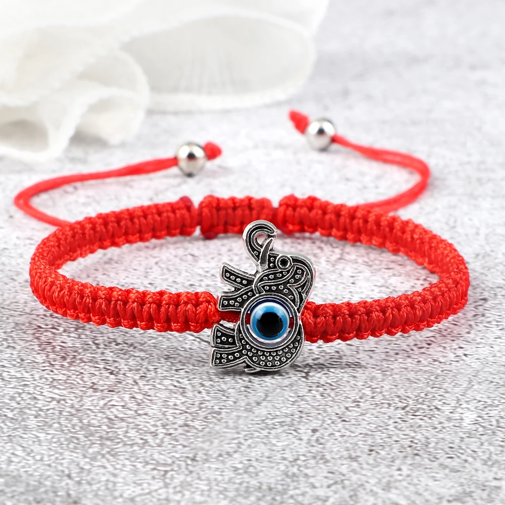Новинка молитвенная рука Фатима плетеный браслет сглаза красный черный цвет