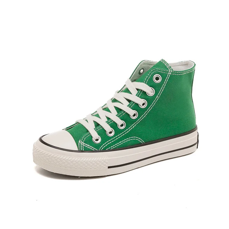 

Кеды женские парусиновые, высокие кроссовки, классический стиль, Повседневная модная обувь для девочек, весна-осень