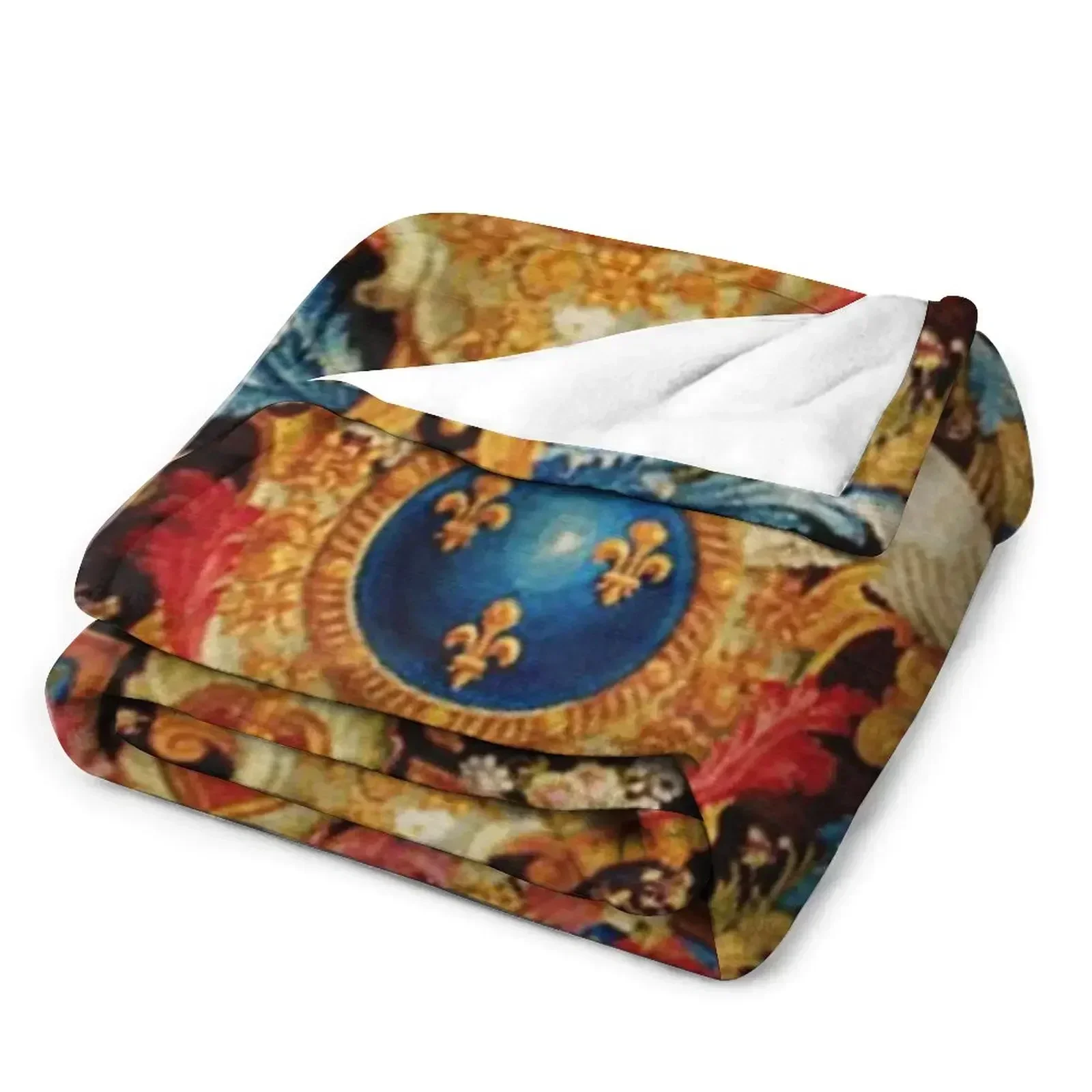 Louis XV Savonnerie одеяло с французским ковровым принтом фланелевая ткань мягкие