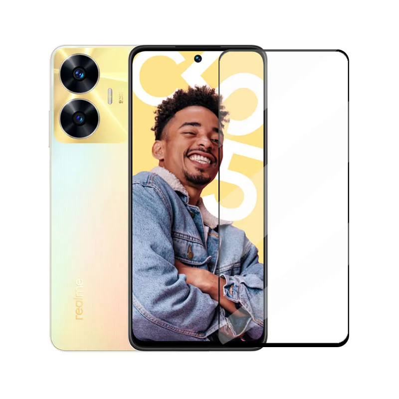 C55 szkło hartowane 4 в 1 Realme защитное стекло для экрана защитная пленка объектива камеры