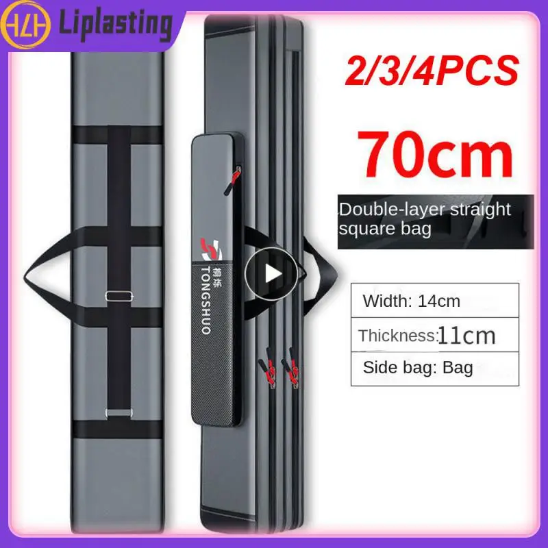

2/3/4PCS Waterproof Fish Rod Storage Portable Fishing Rod Bag Large Capacity Fishing Rod Storage Bag Fishing Goods Three-layer