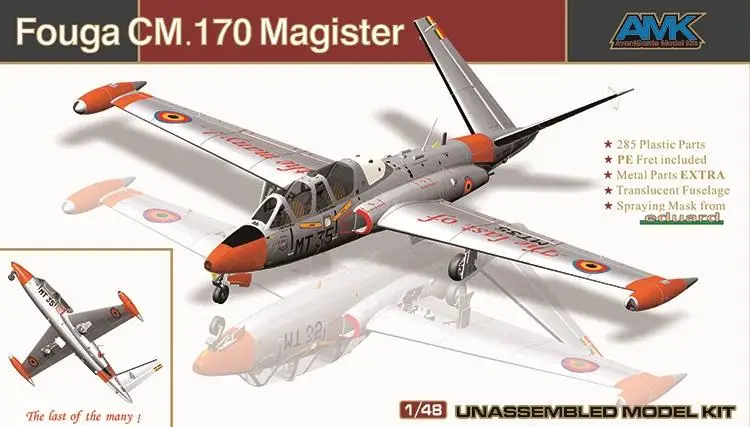 

AMK 88004 1/48 scale Fouga C M 170 magister plane model kit