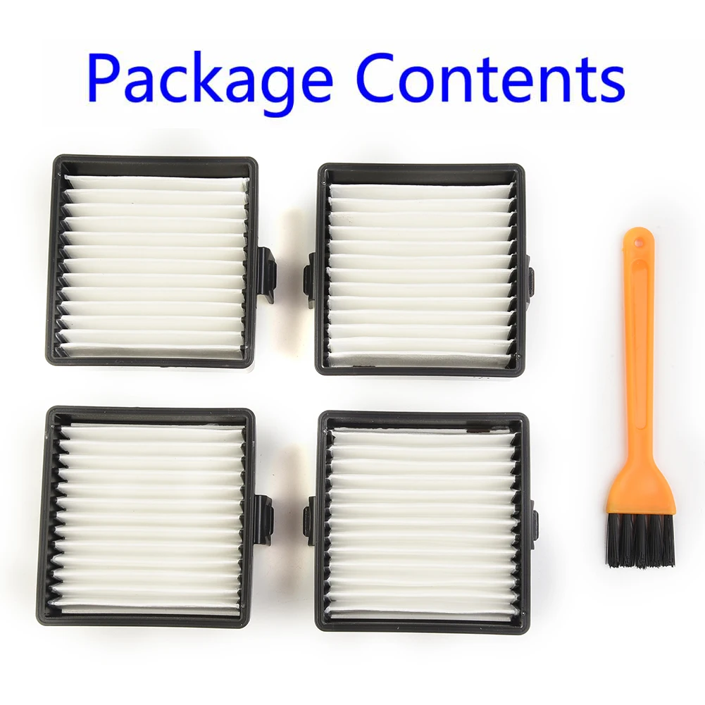 

4Pcs Filter W/ Cleaning Brush For Ryobi P712/713/714K Vacuum Cleaner Accessories 2.6x2.68inch Home Appliance Parts Replace