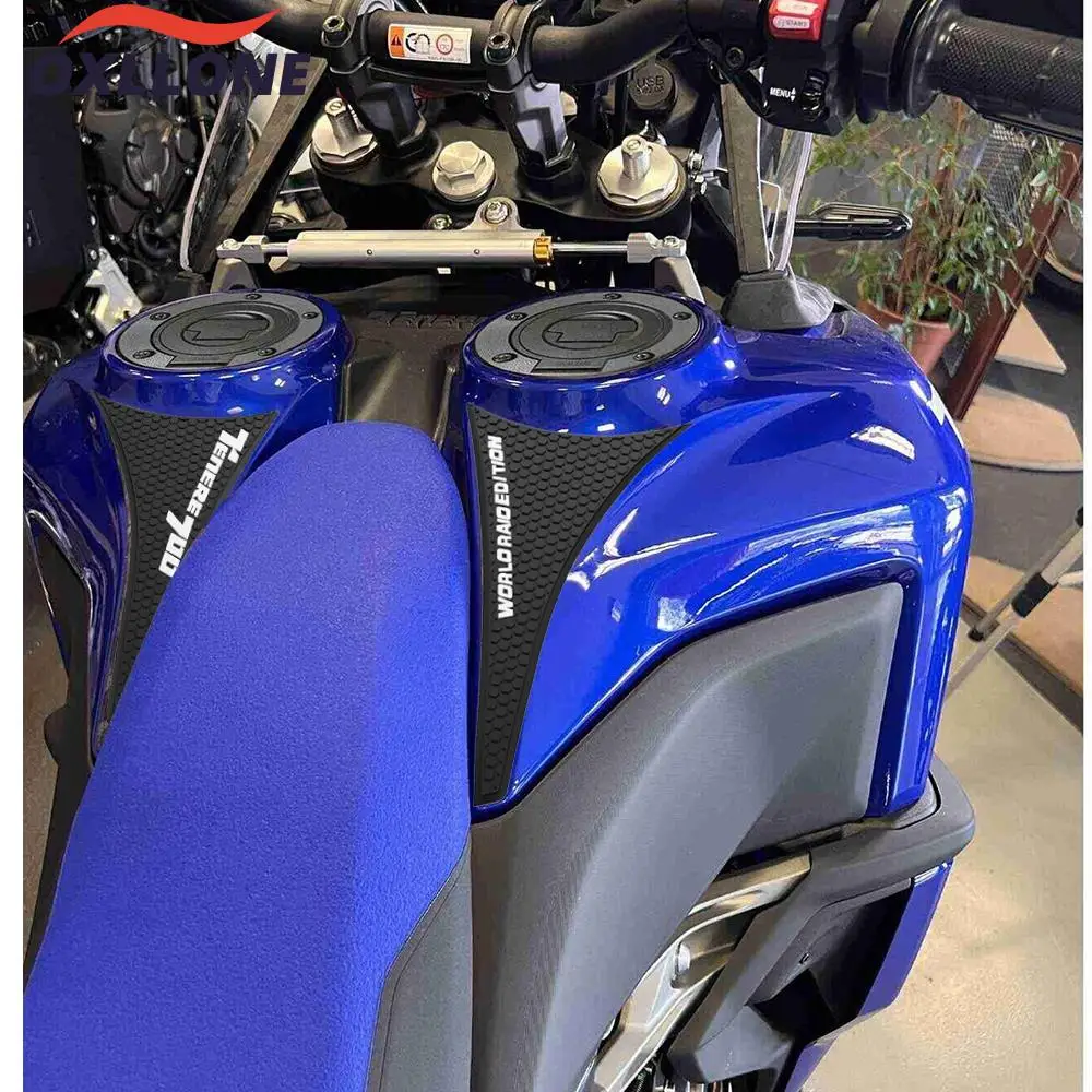 

For Yamaha tenere 700 World Raid Rally Edition 2022-2023 Motorcycle Fuel Tank Pads Stickers Side Grip Pads Tank Pad Combo Set