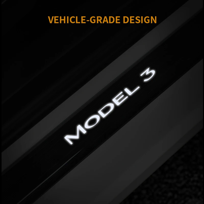 Vjoycar 2023 модель Y 4 шт. защита для порога модель 3 Беспроводная светодиодный с магнитной подсветкой комплекты педалей для Tesla автомобильные аксессуары (art.: 3920c161cdc6d) - 3920c161cdc6d