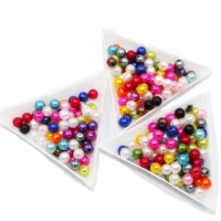 34568mm round abs pearl beads with hole sew on 3d diy jewelry making nail art decorations shoes and dancing