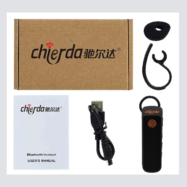 Chierda EB121 Walkie Talkie Headset PTT Wireless Bluetooth Earphone for Two way Radio K Port Wireless headphone Woki Toki 2 PPT