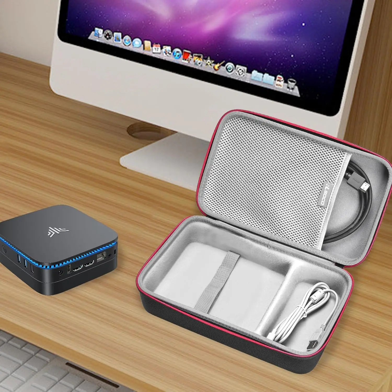 Жесткий дорожный защитный чехол GMKTEK Nucbox K8 Plus Mini PC, жесткий чехол для настольного компьютера GMKTEK Nucbox K8 Plus (art.: 3920cbf421017) - 3920cbf421017