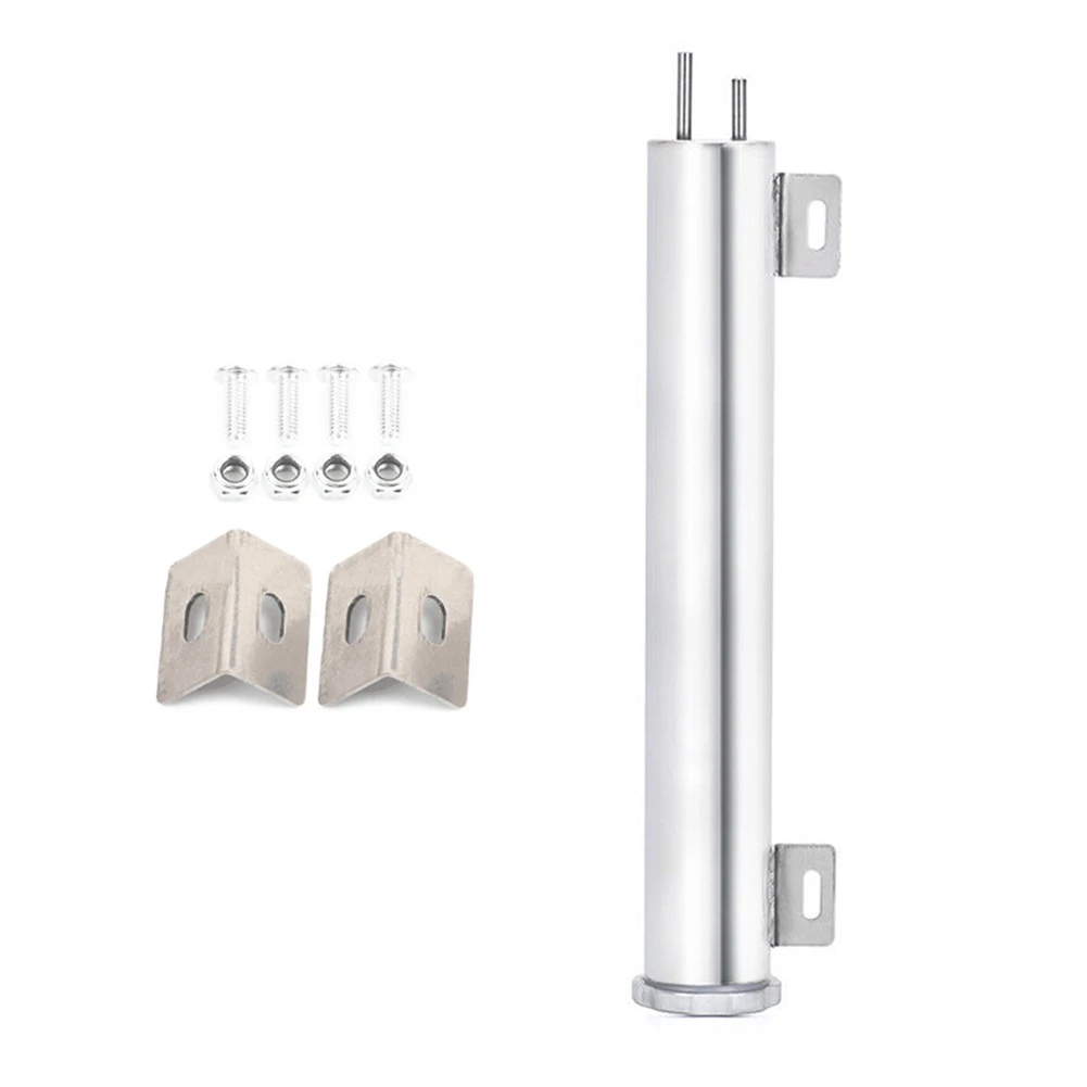 

2Inch X 13Inch Polished Stainless Steel Radiator Coolant Overflow Puke Tank Can 22.6 Oz