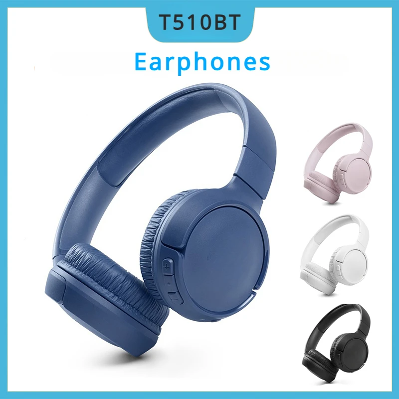 

Беспроводная Bluetooth-гарнитура TUNE 510BT с креплением на голову, музыкальная Hi-Fi-гарнитура с тяжелыми басами, складные наушники с шумоподавлением для звонков