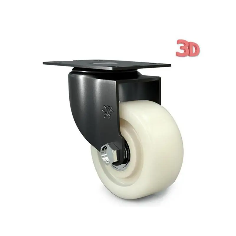 1 шт. 3-дюймовый полипропиленовый ролик электрофорез двойная ось движущееся