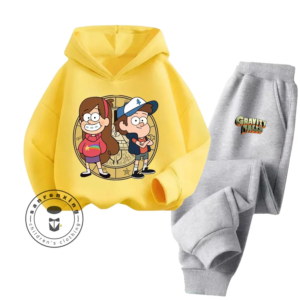 Детский спортивный костюм унисекс Gravity Falls 2024 хлопковые толстовки с капюшоном и