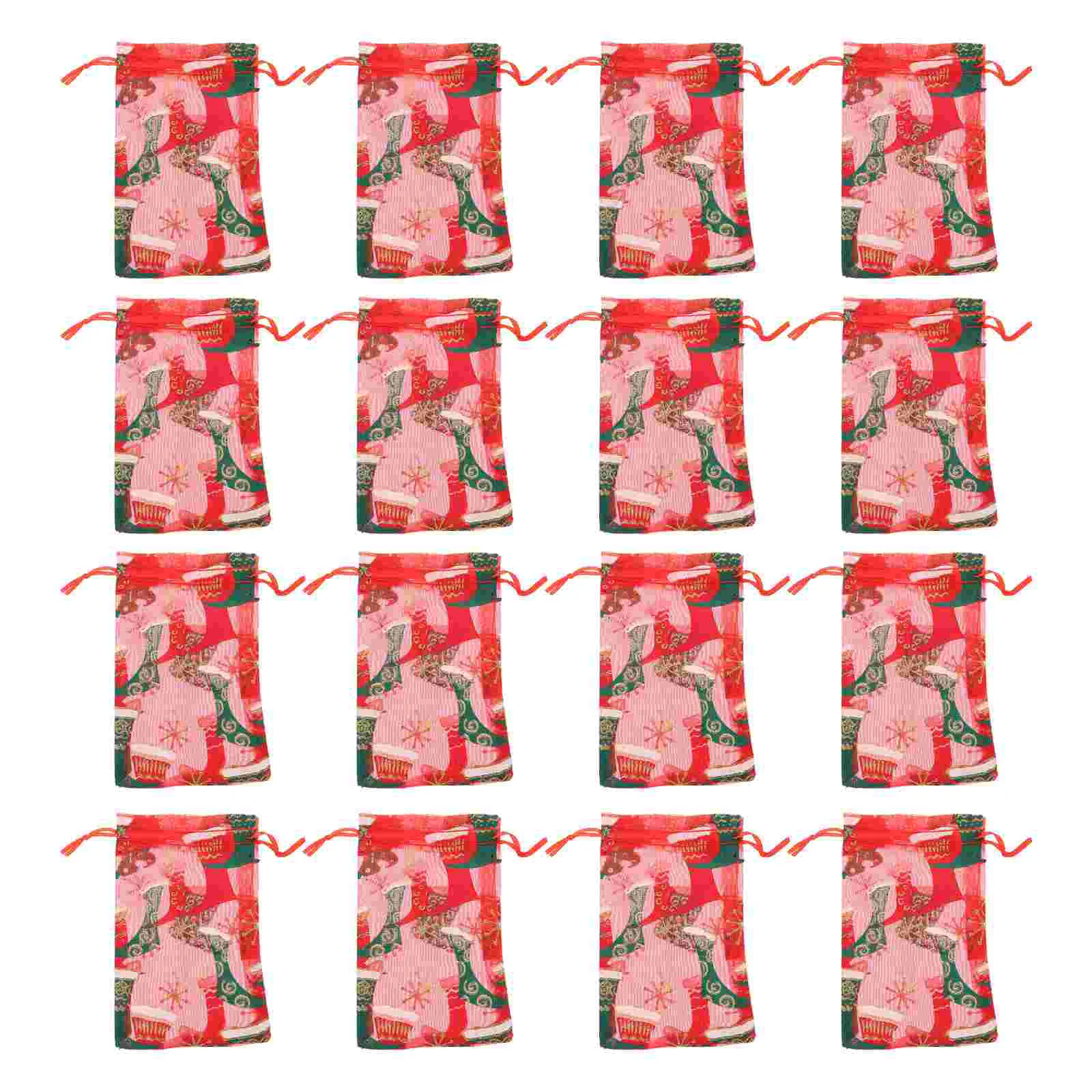 

Candy Drawstring Gift Christmas Holiday Ornament Tree Treats Sackburlapwrapping Festive Snack Pouches