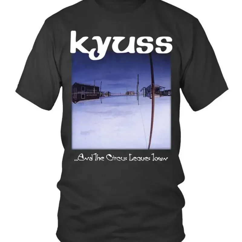 Фото Классическая футболка Kyuss And The Circus Leaves Town, Джош Хомм, рок-футболка №1