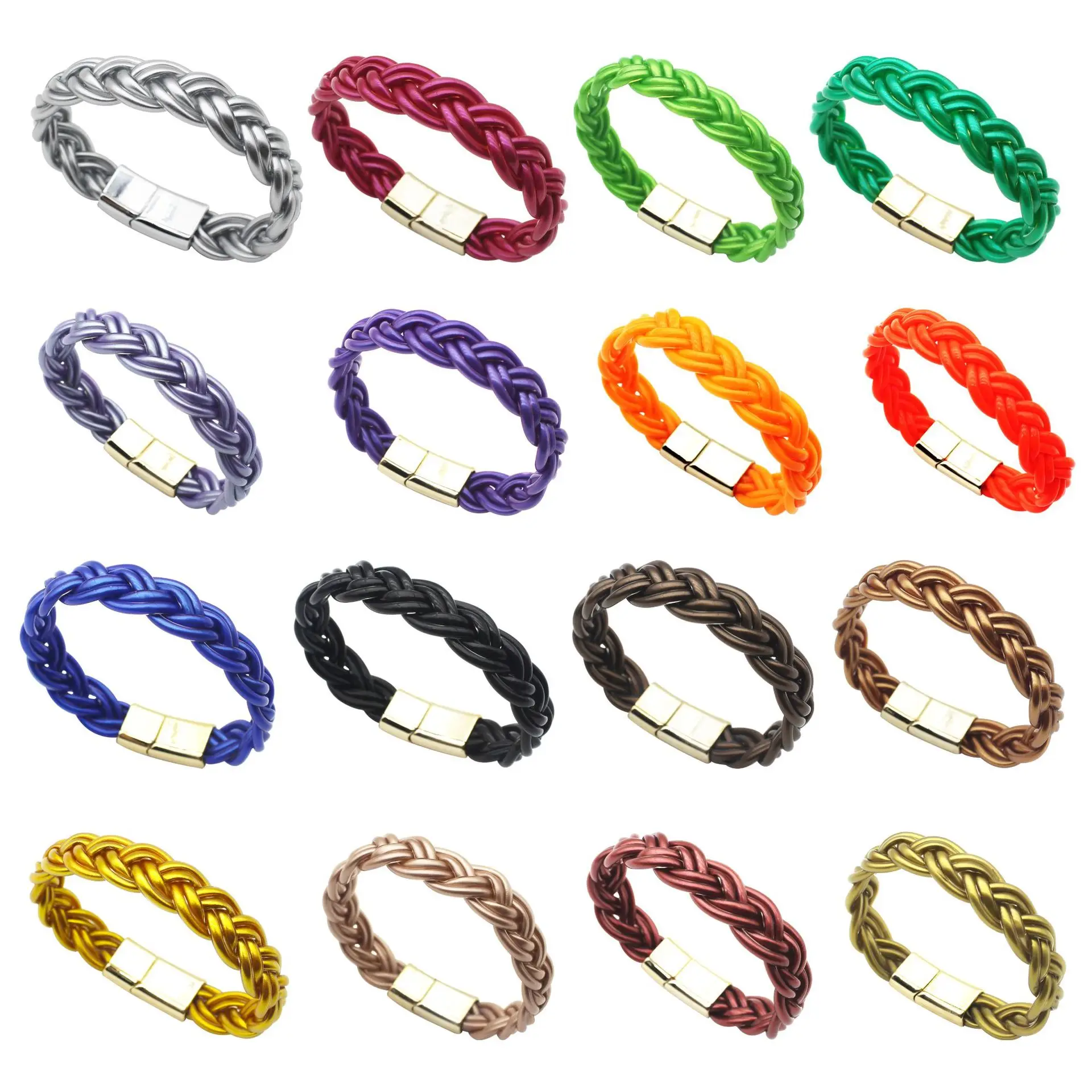 

Glitter Filled Jelly Plastic Silicone Weave Bangle Bracelets For Women Trendy Handmade Braided Bracelet Buddhist Jewelry 2023