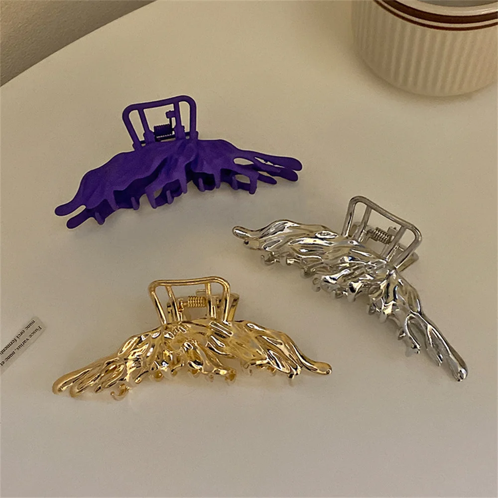 

Новые корейские заколки для волос с большими крыльями-бабочками, аксессуар для волос из металлического сплава