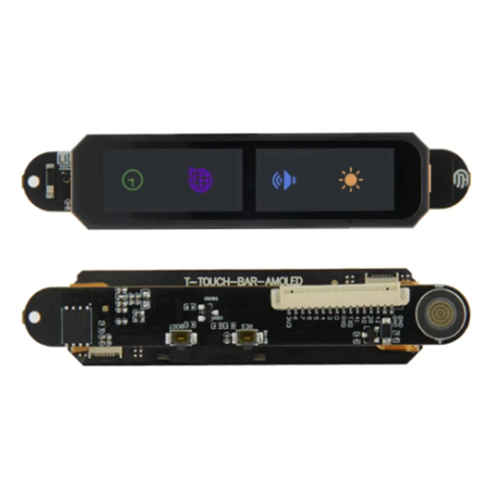 T-Touch Bar AMOLED ESP32-S3 touch display bar entwicklungs board ESP32-S3R8 drahtlose modul magnetische runde usb-stecker