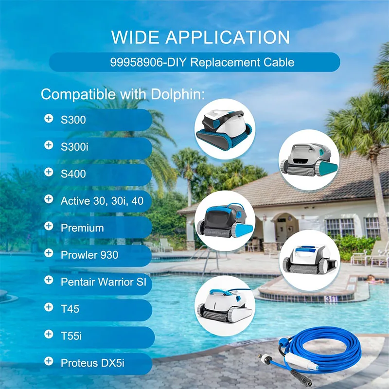 99958906 -Кабель и поворотный сделай сам — 3-проводной для роботов-пылесосов Dolphin Active