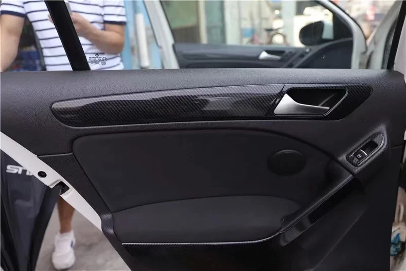 Внутренняя отделка 5D для Golf 6 MK6 2009-2013 RHD автомобильные аксессуары карбоновая