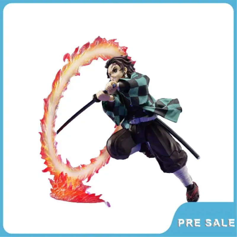 

Pre Sale Anime Kamado Tanjiro Action Figure Demon Slayer Kimetsu No Yaiba Original Hand Made 14Cm Pvc Model Toys Ornaments Gift