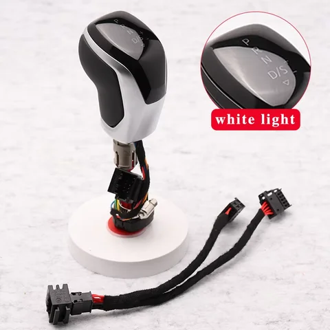 Электронный рычаг переключения передач со светодиодной подсветкой для Volkswagen Golf Explorer MK6 MK7 B8 Tiguan DSG, красный/белый свет