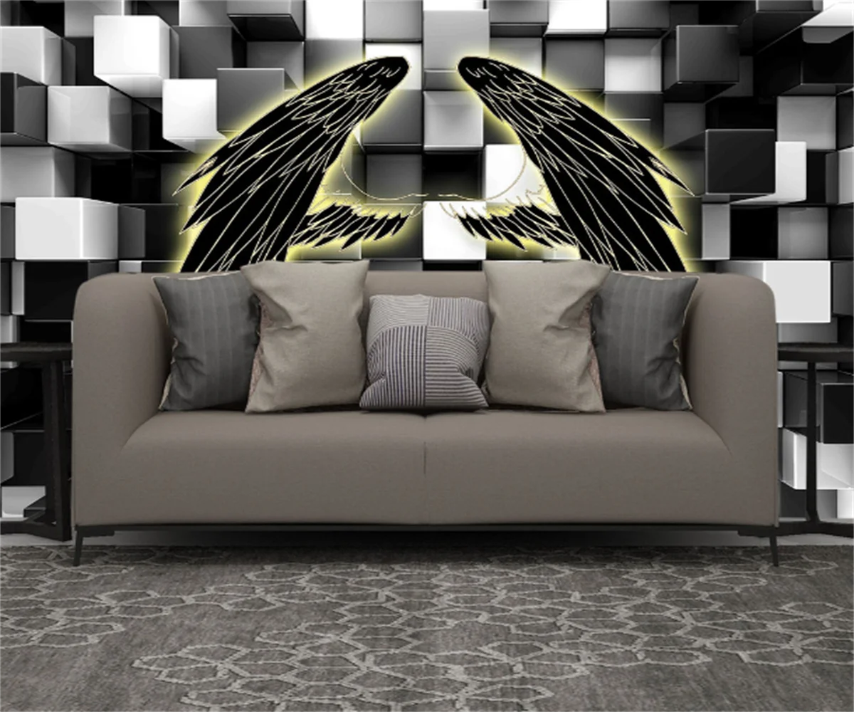 Customized 3D field tooling wallpaper of any size European and American game halls Internet cafes e-sports background |