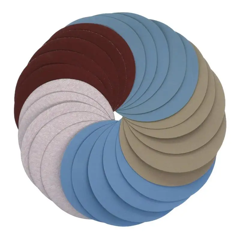 

Шлифовальные диски для фар, круглая магнитная бумага, диск 5 дюймов, лист песка, смесь зернистости для удаления краски, паяльные соединения
