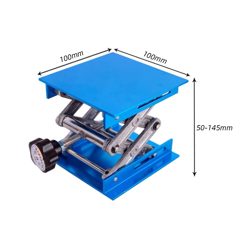 4&quotx4&quot Work Bench Router Wood Milling Lift Table Aluminum Height Adjustable CNC Laser Engraving Stainless Steel Lab Rack Platform |