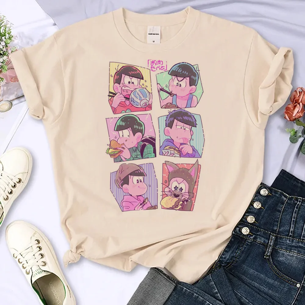

Osomatsu San Tee women Y2K comic anime t-shirts female y2k anime clothes