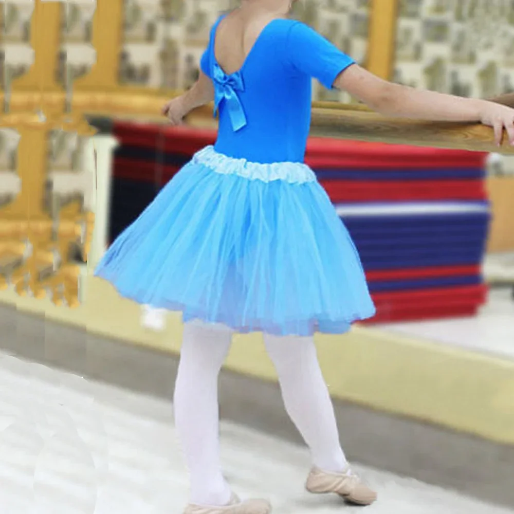 Женская и детская пушистая 3-слойная тонкая прозрачная мини-юбка из тонкой вуали