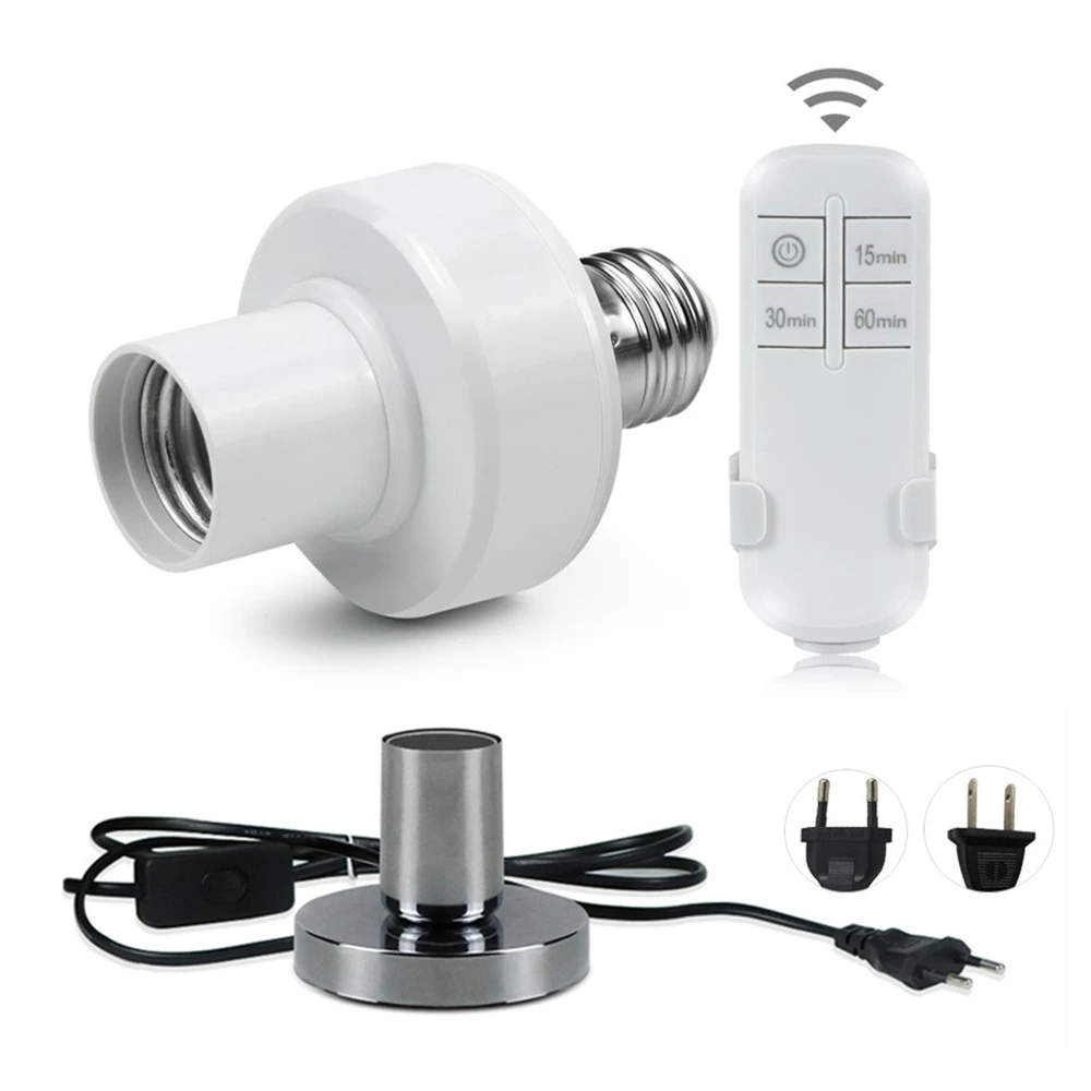 Держатель для лампы E27 с таймером 110 В 220