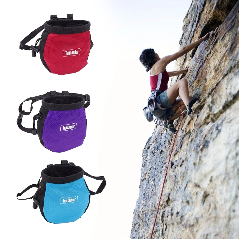 

Outdoor Bags Powder Bag Pockets Rock Climbing Chalk Bag Waterproof Dry Hand Powder Bag Portable Outdoor Hiking Non-Slip