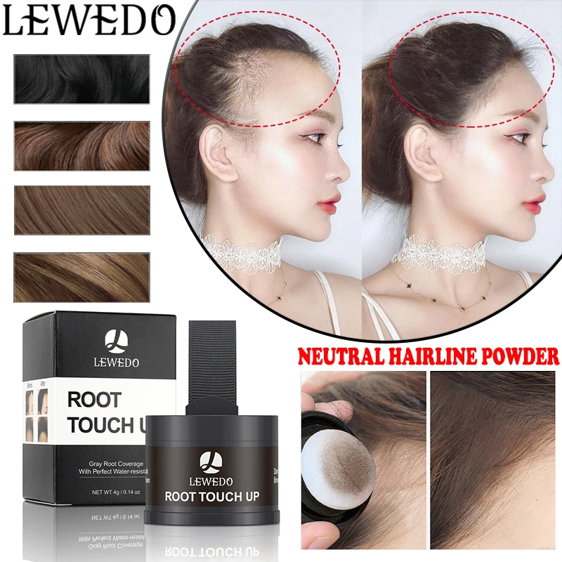 

Lewedo Waterproof Hair Line Powder Hairline Shadow Powder Makeup Hair Concealer Root Cover Up Unisex Instantly Hair Loss Product