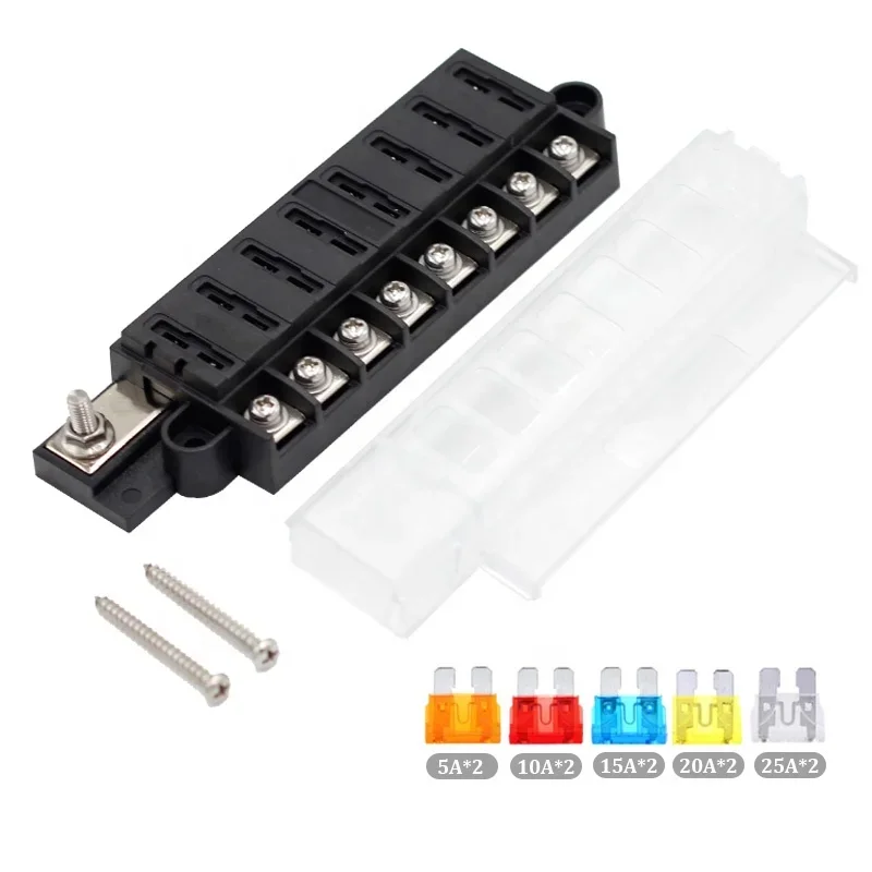 12 В ATO/ATTC 8-контактный лезвие для крепления на панели автомобиля лодки автофургона