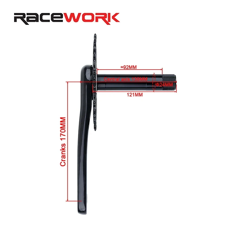 УГЛЕРОДНЫЙ шоссейный велосипед RACEWORK 11/12 Скоростей GXP углеродное искусственное