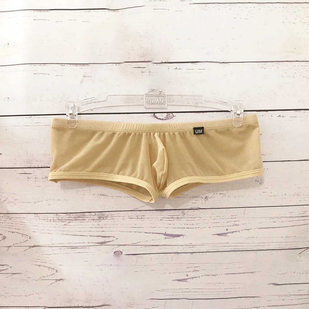 Sexy Men Mini Boxer Briefs Transparent Mesh Panties Male Sheer Shorts See Through Ultra-thin Underpants Cool Knickers Undies
