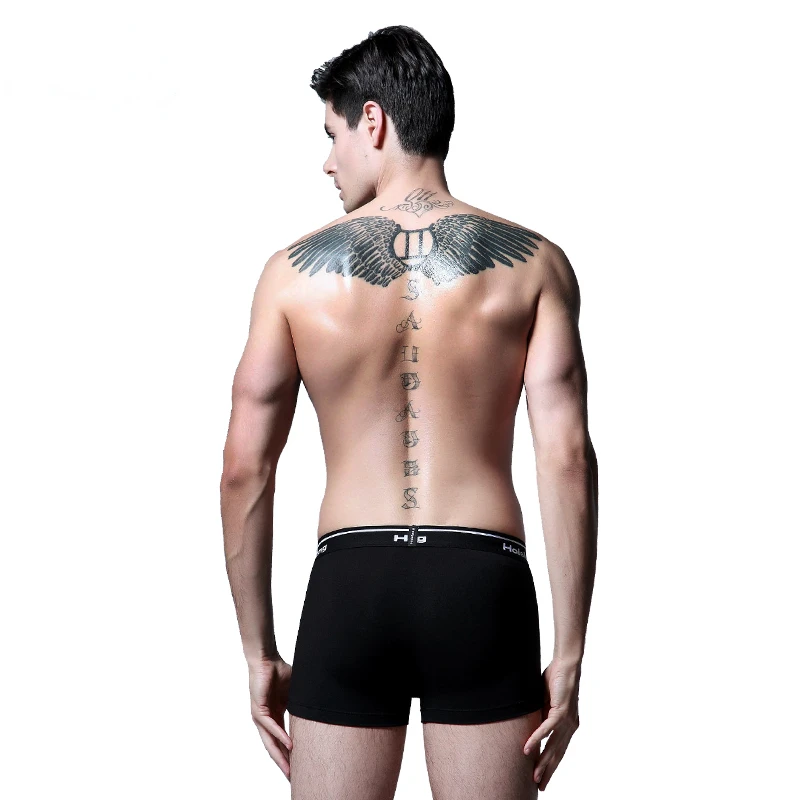 3-Pack Men Modal Boxer Underwear with Scrotum Bag Penis Separation Underwear Breathable Functional Underwear Prolonged Sex Boxer