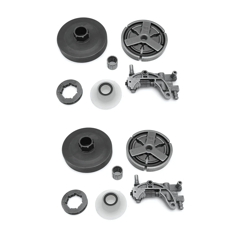 

2X Clutch Sprocket Rim Drum For Chinese 4500 5200 5800 45Cc 52Cc 58Cc Oil Pump Worm Gear Bearing Kit Chainsaw