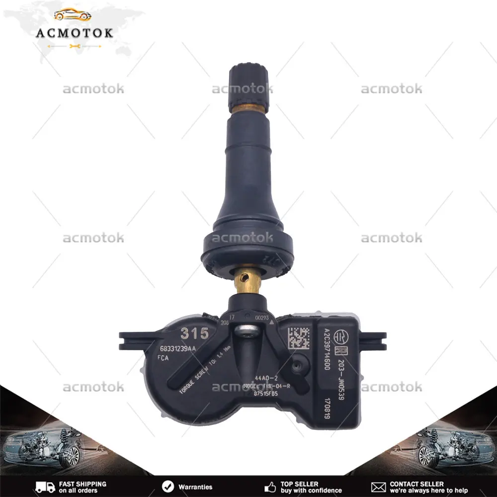 

Tire Pressure Monitoring System Sensor FOR 2018 JEEP RENEGADE Jeep Wrangler Tire Pressure Sensor 68331239AA TPMS SENSOR 315MHz