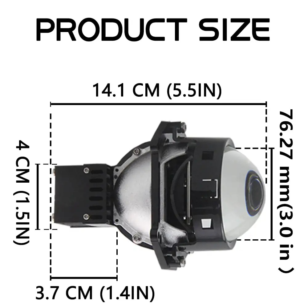 Линзы для автомобильных фар 3 0 дюйма 6000 лм К 60 Вт |