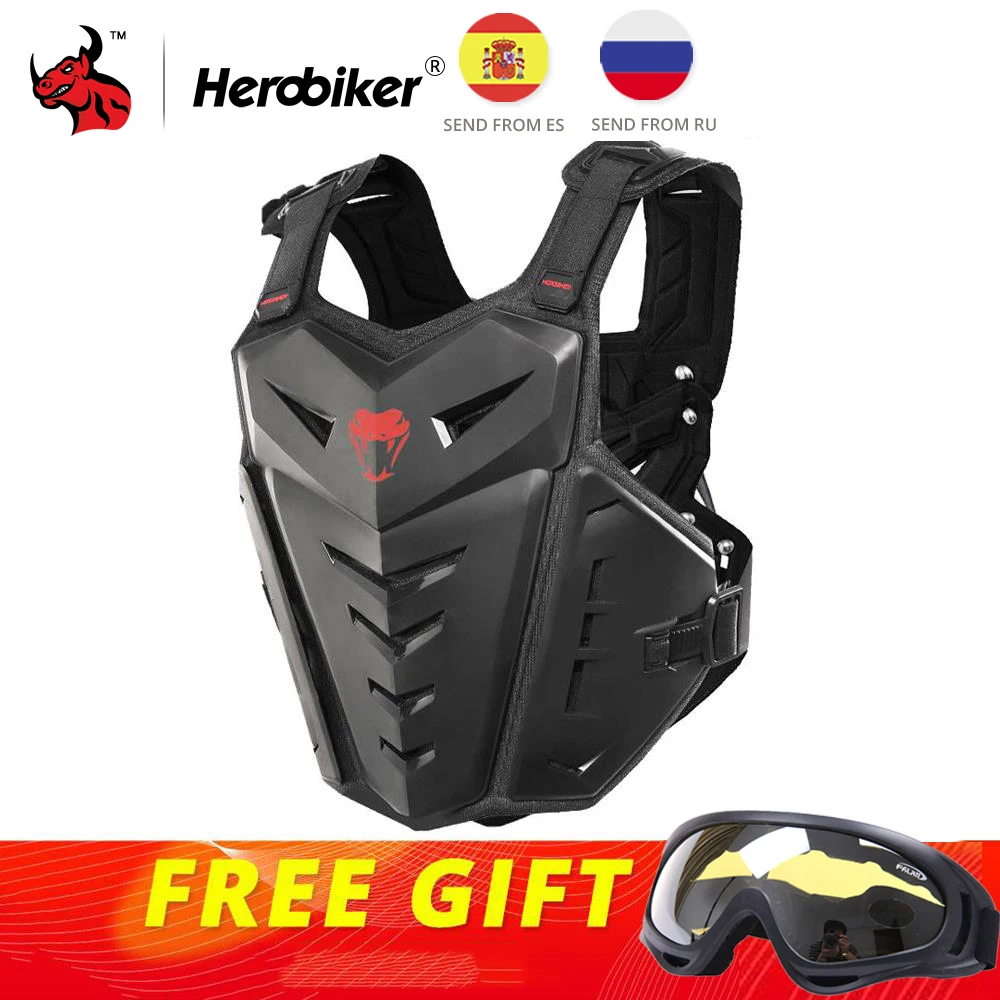 

HEROBIKER Motorcycle Armor Motorcycle Jacke Motocross Protective Gear Back Chest Protector Motorcycle Accessories