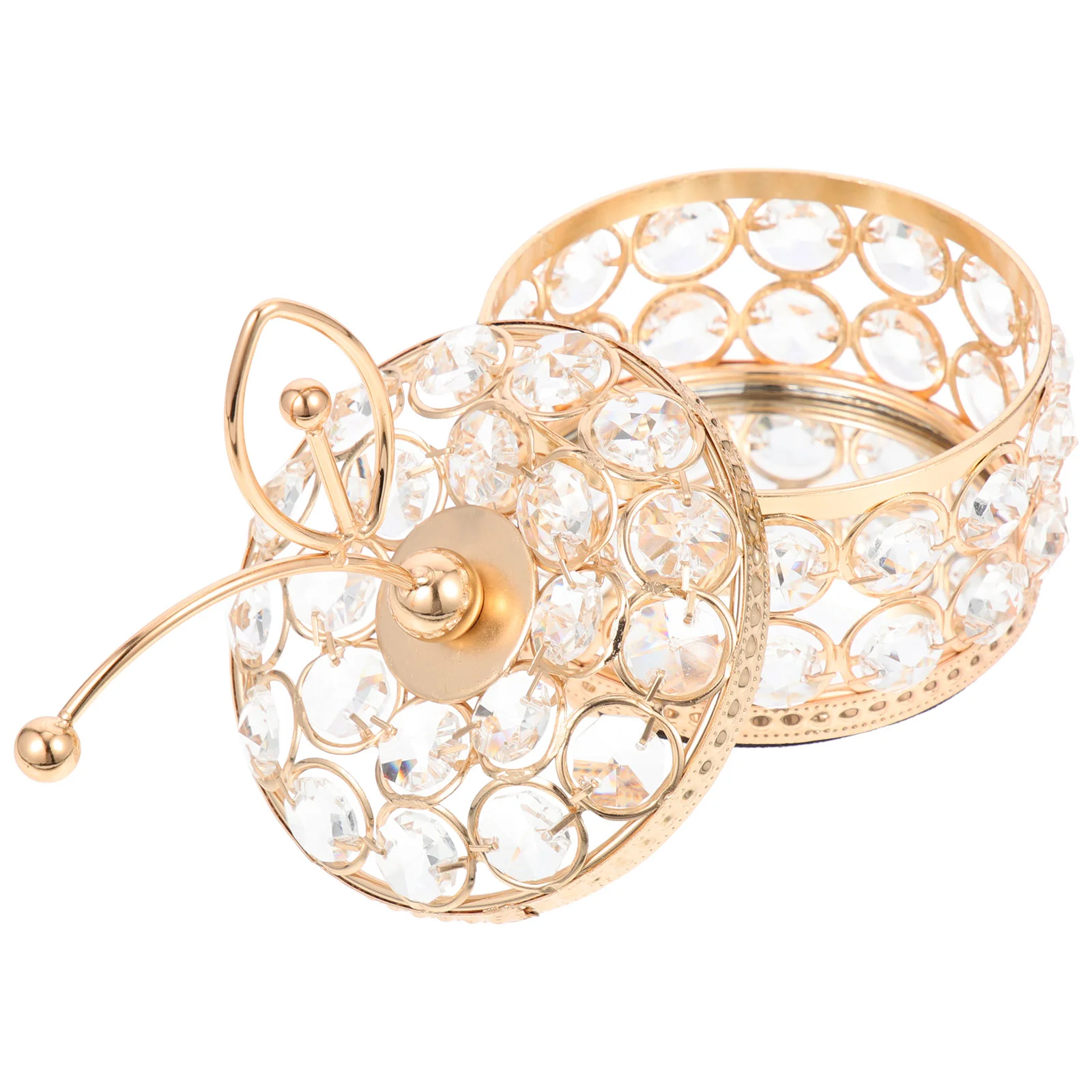 Box Jewelry Crystal Storage Case Organizer Necklace Trinket Holder Keepsake Mirrored Treasure Ring Earrings Earring Bracelet