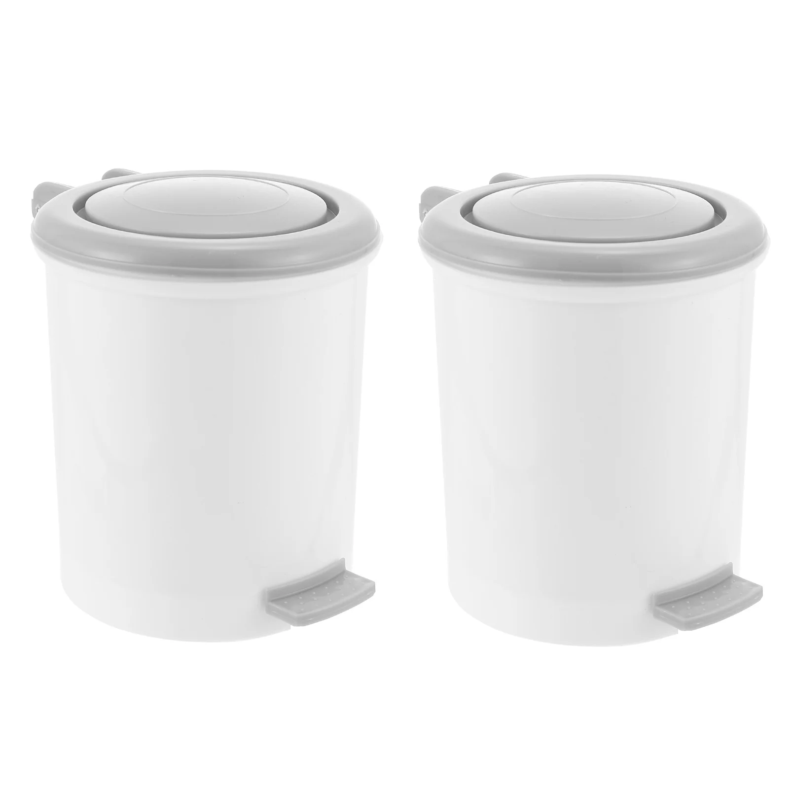 

Trash Can Garbage Cans Waste Mini Office Caddywith Multi Function Dustbin Basket Paper Tabletop Container Type Push Bathroom