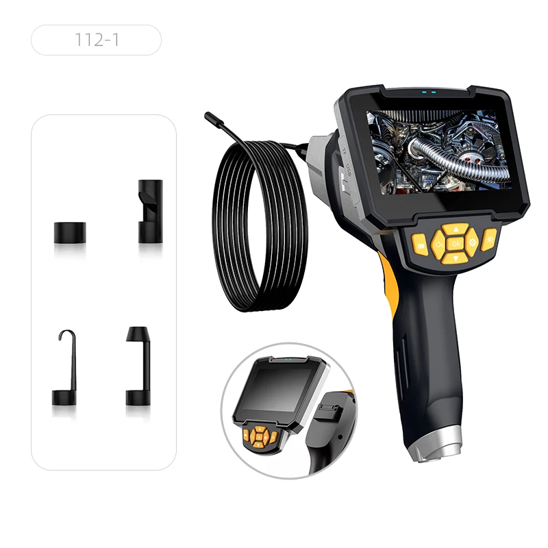 

Inskam Pipeline Inspection Borescope 2MP 1080P 5.5mm Handle Sewer Rigid Endoscope Camera USB with LCD Screen