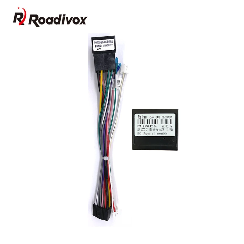 Автомобильный 16-контактный аудио жгут проводов с can-шиной для PEUGEOT 207 2009