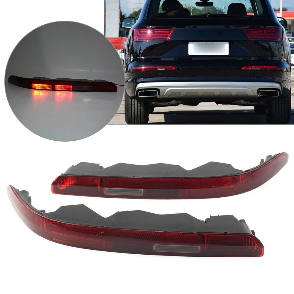 Для Audi Q7 EU версия 2016-2023 автомобильный задний бампер нижний фонарь с 4 лампочками м