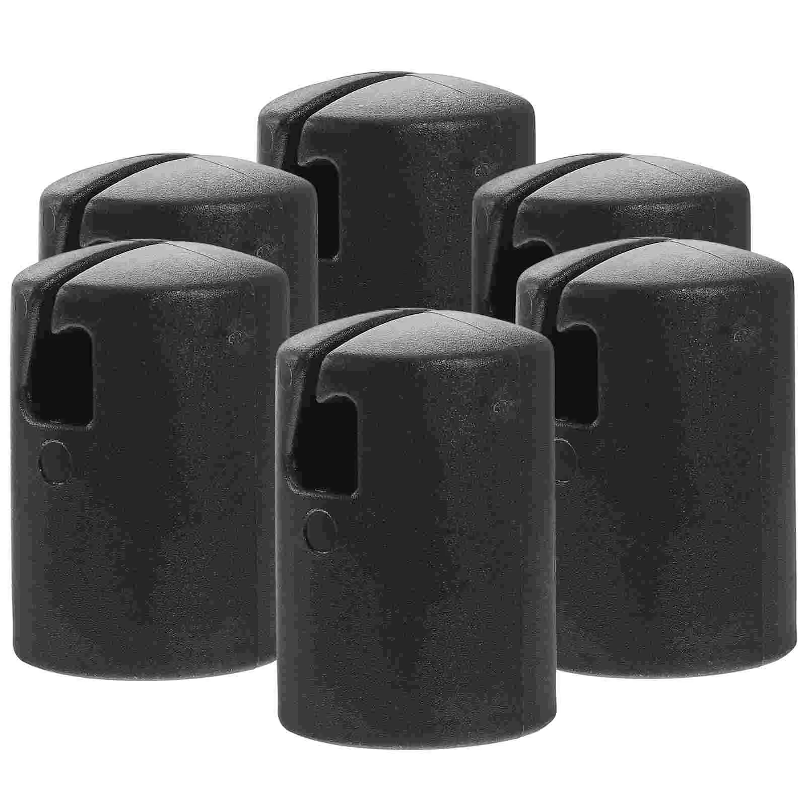 

6 Pcs Trampoline Cover Kids Professional Replacement Small Rod Socket Accessory Wear-resistant Abs Parts Child Poles